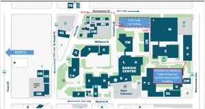 ARA campus map showing route to Kahukura building